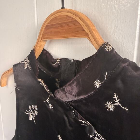 VTG POSESSED Intl. Made in USA Cheongsam Dress Size 11 - Picture 4 of 8